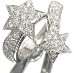Authentic CHANEL Comete Diamond 18KT Gold Ring