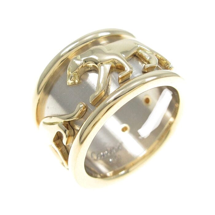 Cartier Walking Panthere 1970â€™s 18KT White & Yellow Gold Ring Size #54/ 6.5