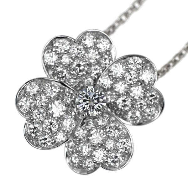Van Cleef & Arpels Cosmos Diamond 18KT White Gold Necklace