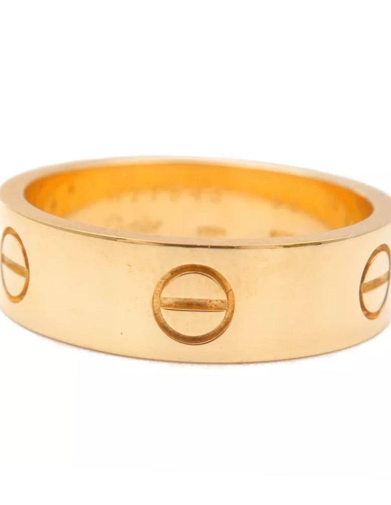 Cartier 18KT Yellow Gold Full Love Ring #60 / US 9