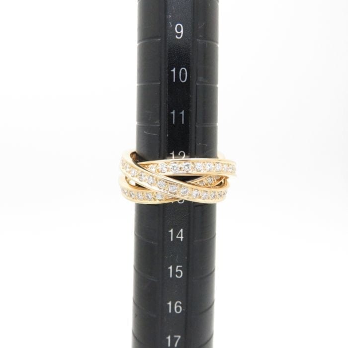Cartier Diamond 18KT Yellow Gold Trinity Rolling Ring