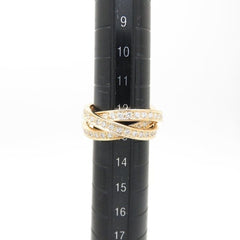 Cartier Diamond 18KT Yellow Gold Trinity Rolling Ring