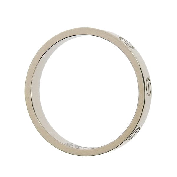Cartier 18KT White Gold Mini/ Wedding Love Ring Size 56/ 7.5