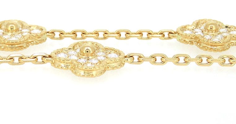 Van Cleef & Arpels Diamond Vintage Alhambra Bracelet