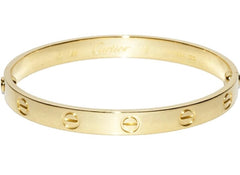 Cartier 18KT Yellow Gold Love Bracelet Size 17 w/ Cert