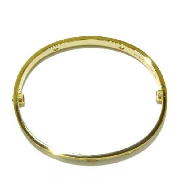 Cartier 4P / Half Diamond 18KT Yellow Gold Love Bracelet #17