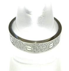 Cartier Diamond-Paved 18KT White Gold Wedding Love Ring