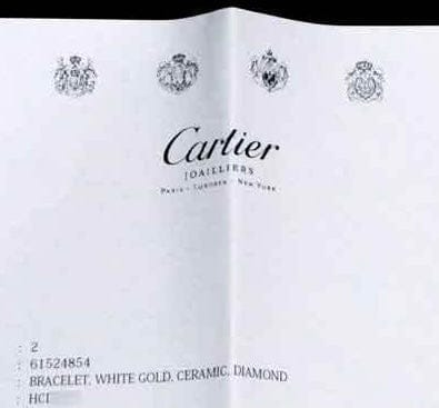 Cartier Diamond Black Ceramic 18KT White Gold Love Bracelet Size 18