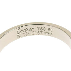 Cartier 18KT White Gold Mini/ Wedding Love Ring Size 56/ 7.5
