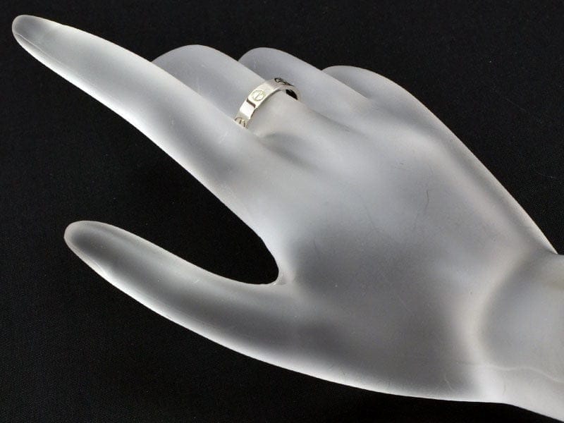 Cartier Mini Love Ring 18KT White Gold #52/ US6