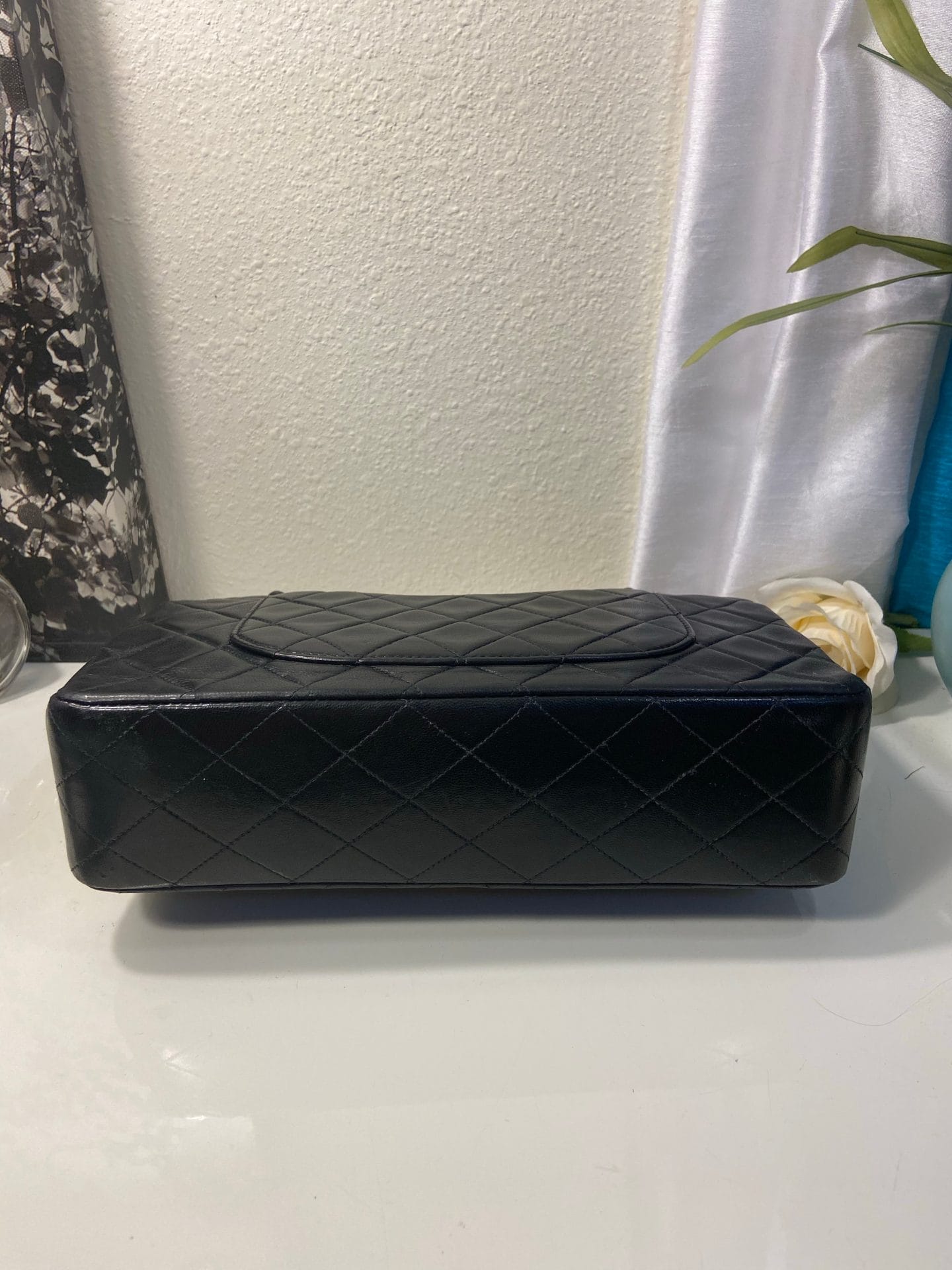 Sale! CHANEL Black Double Flap Lambskin Leather 25 Shoulder Bag