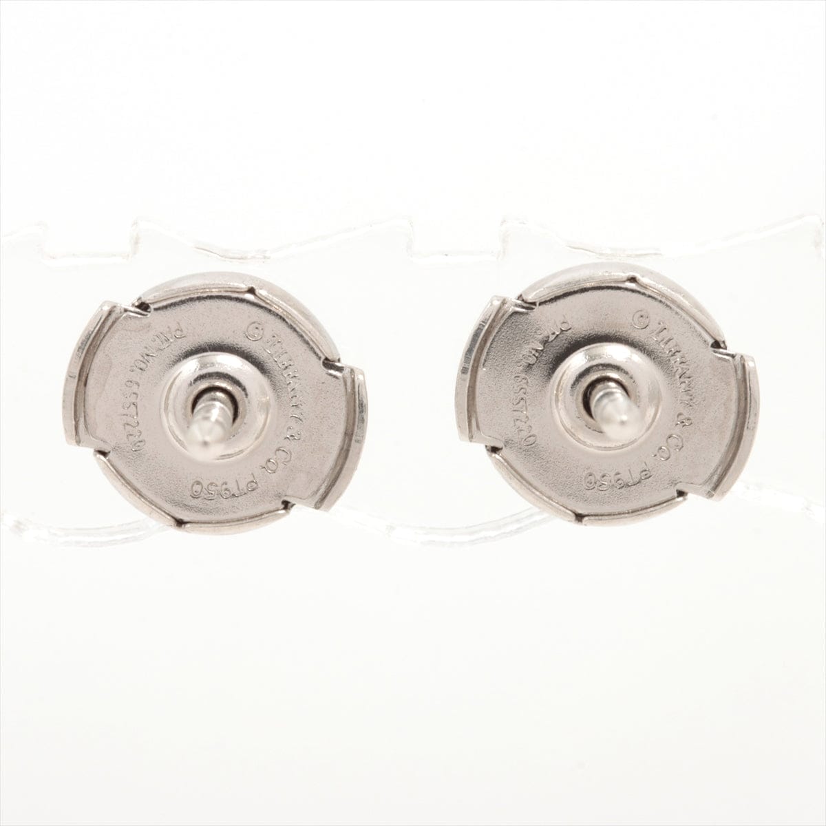Tiffany & Co. 0.56cts Diamond Solitaire Platinum Ear Studs