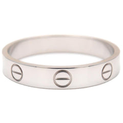 Cartier Mini Wedding Love Ring 18KT White Gold #58/ US 8