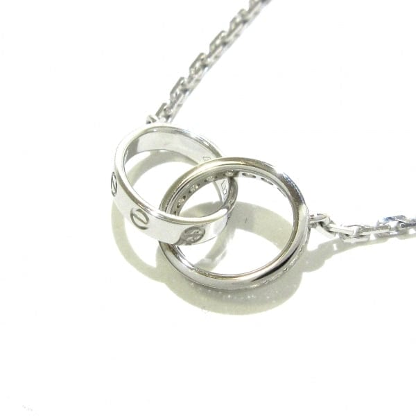 Cartier Diamond Baby 18KT White Gold Love Necklace