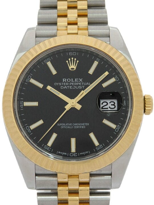 Rolex 41mm Datejust Two Tone 18KT Gold Menâ€™s Watch