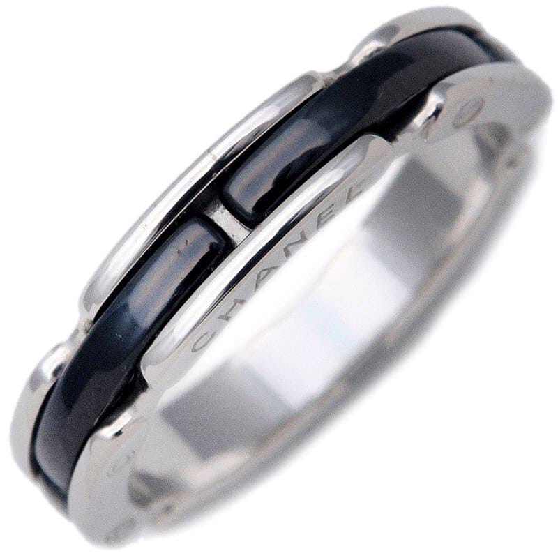 CHANEL Ultra 18KT Gold & Black Ceramic Ring