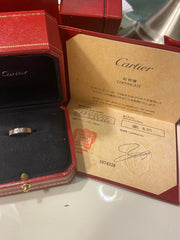 Cartier Mini Love Ring 18KT White Gold #50 / US 5
