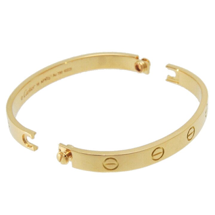 Cartier 18KT Yellow Gold Love Bracelet New Screw System~ Size #16