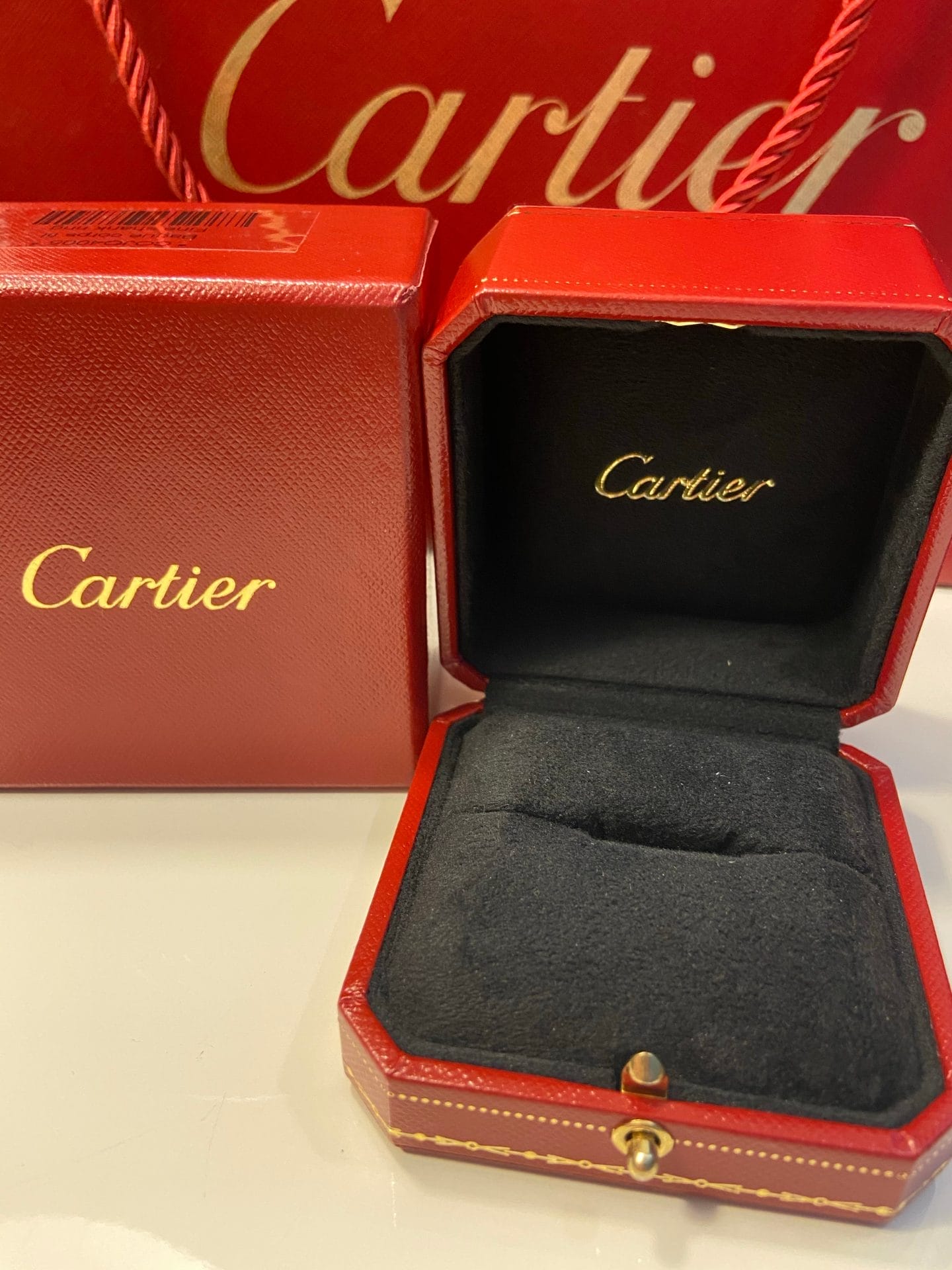 Cartier Mini / Wedding Love Ring 18KT White Gold #55/ US 7