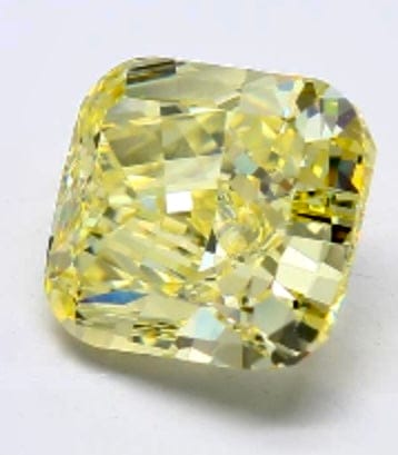 GIA Certified 4.74 Carat (ct) Fancy Intense Yellow VVS1 Natural Loose Diamond