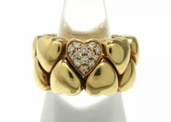 Cartier Puffy Heart Diamond 18KT Gold Ring