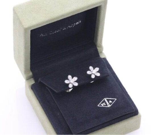 Van Cleef & ArpelsSocrate Diamond 18KT White Gold Earrings