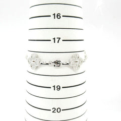 Van Cleef & Arpels Diamond-Paved Vintage Alhambra 18Kt White Gold Bracelet