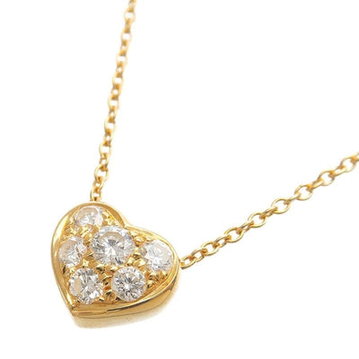 Auth Tiffany & Co. 6P Diamond Pave 18KT Gold Necklace