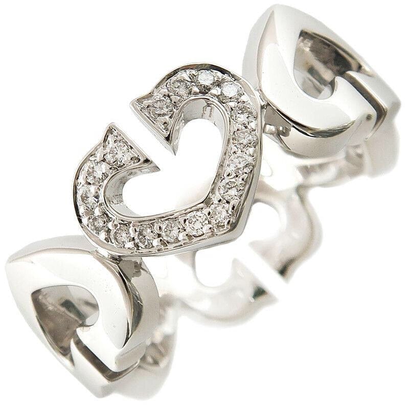 Cartier C Heart Diamond 18KT Gold Ring