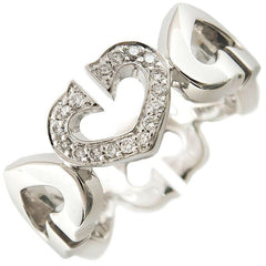 Cartier C Heart Diamond 18KT Gold Ring