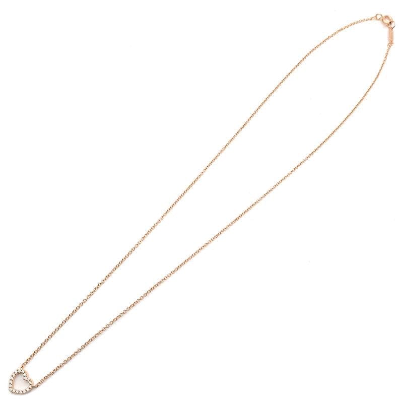 Authenticated Tiffany & Co. Metro Gild & Diamond Heart Necklace
