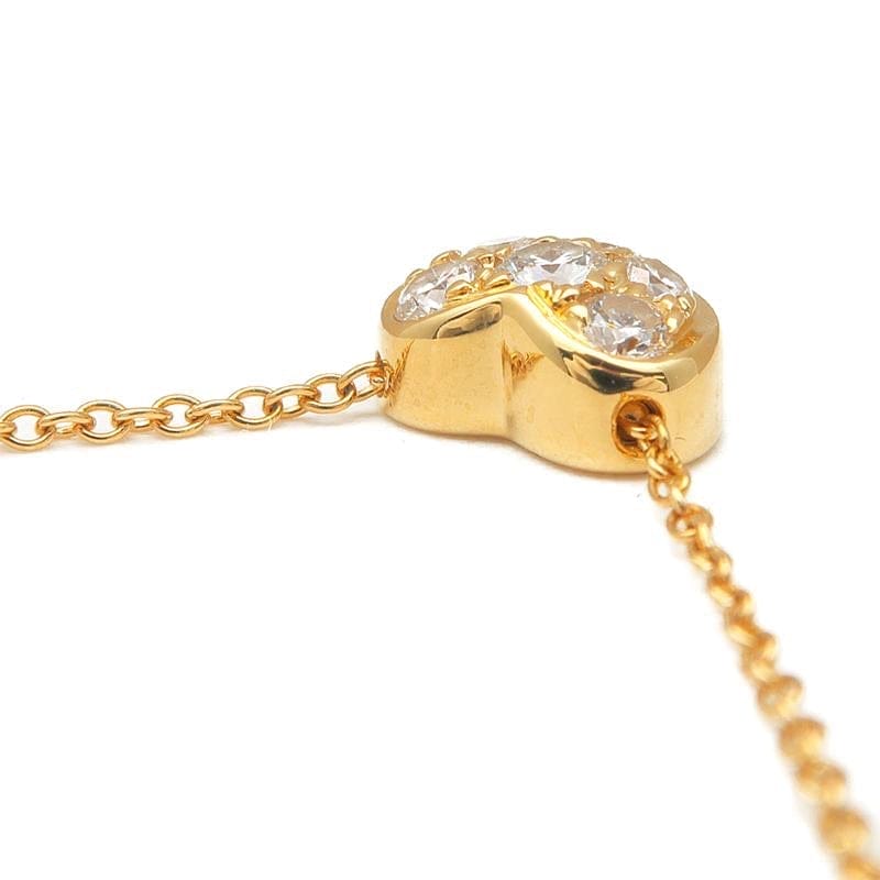 Auth Tiffany & Co. 6P Diamond Pave 18KT Gold Necklace