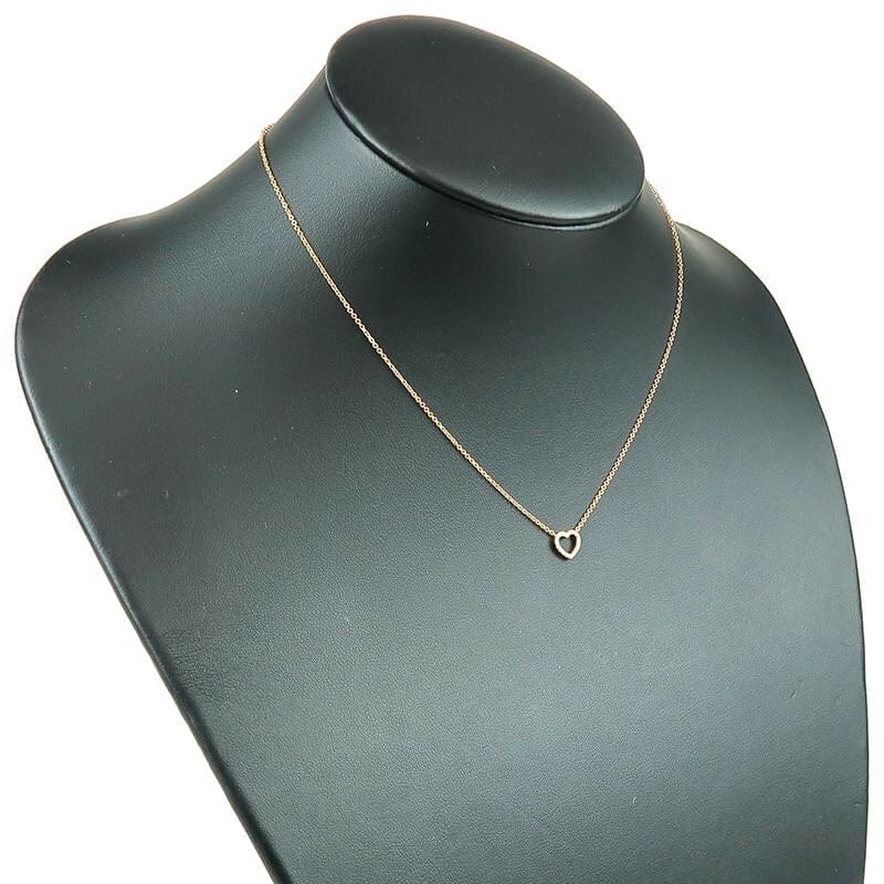 Authenticated Tiffany & Co. Metro Gild & Diamond Heart Necklace