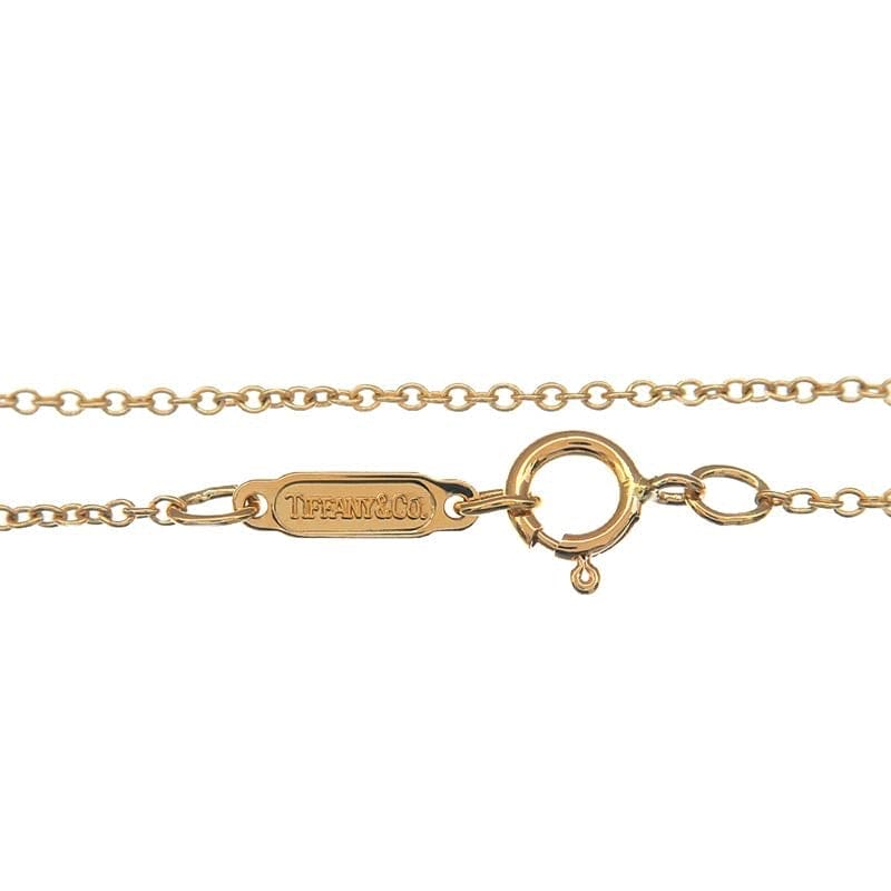 Auth Tiffany & Co. 6P Diamond Pave 18KT Gold Necklace