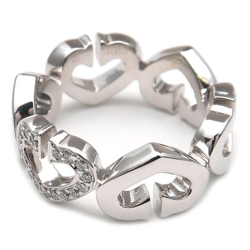 Cartier C Heart Diamond 18KT Gold Ring