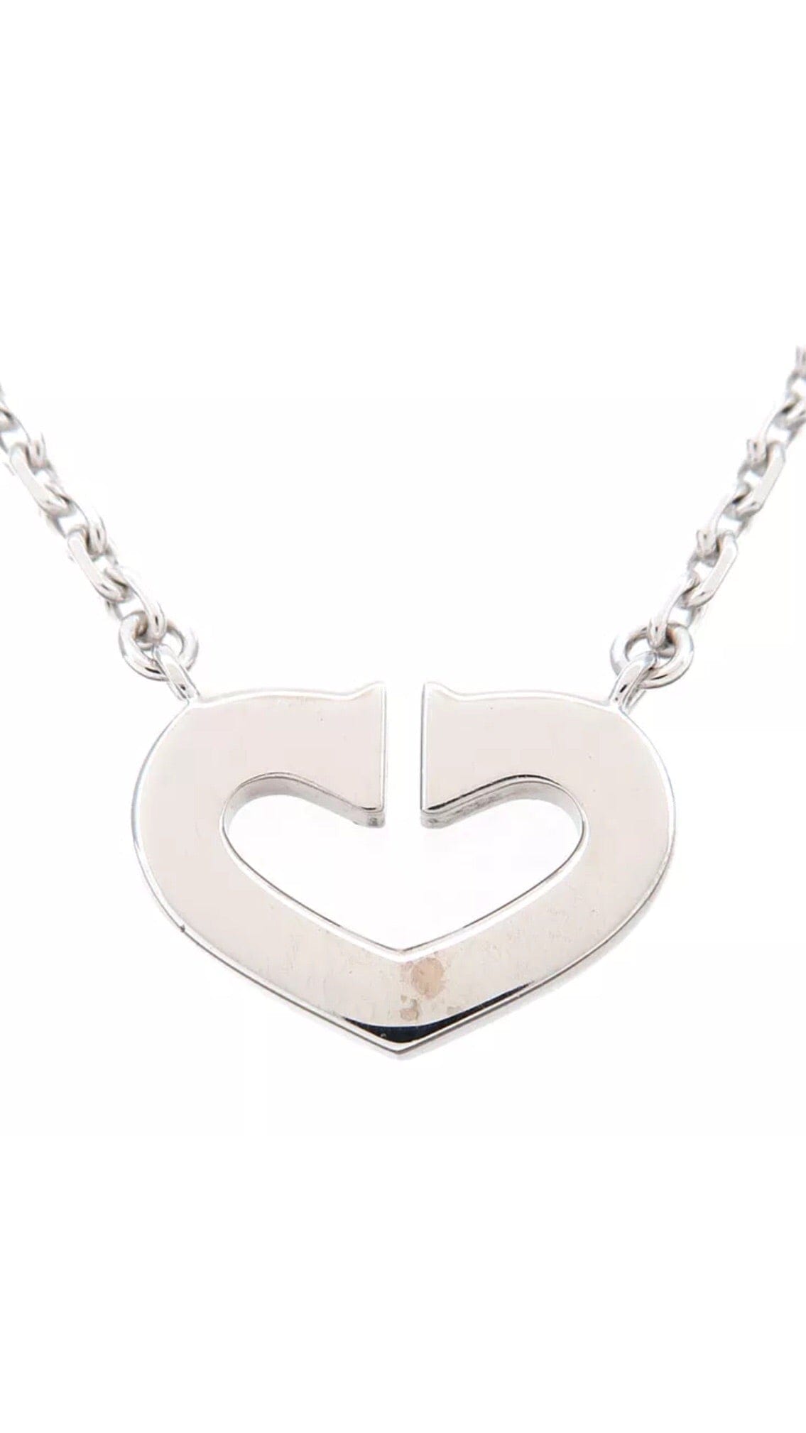 Cartier C Heart 18KT Gold & Diamond Necklace