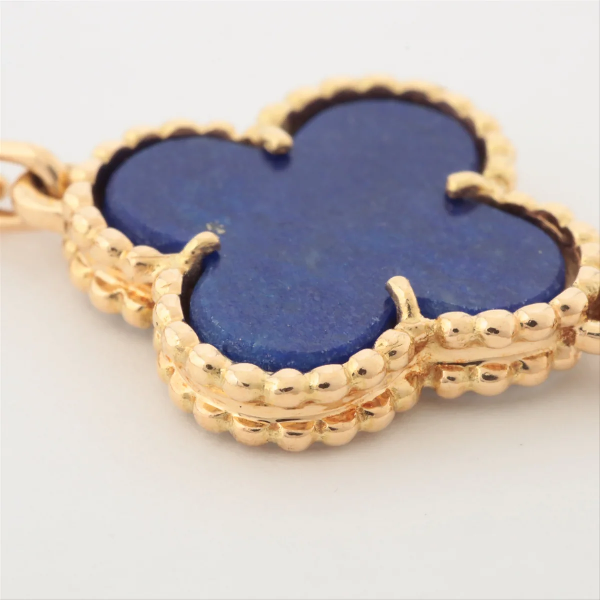 Van Cleef & Arpels Lapis Lazuli Vintage Alhambra 20 Motif 18Kt Yellow Gold Necklace