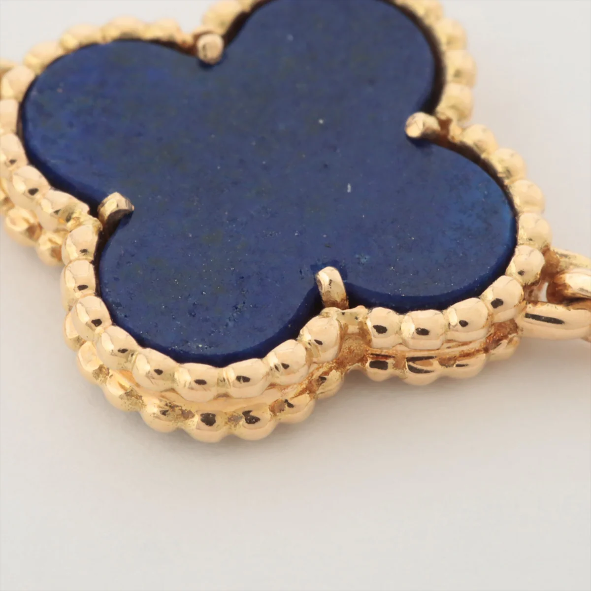 Van Cleef & Arpels Lapis Lazuli Vintage Alhambra 20 Motif 18Kt Yellow Gold Necklace