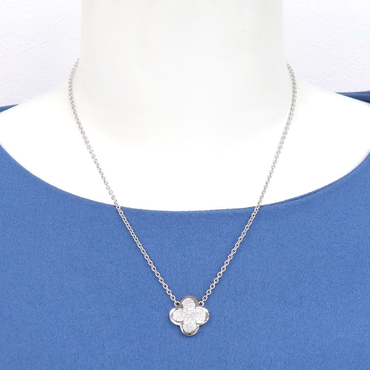 Van Cleef & Arpels Diamond Pure Alhambra 18KT White Gold Necklace