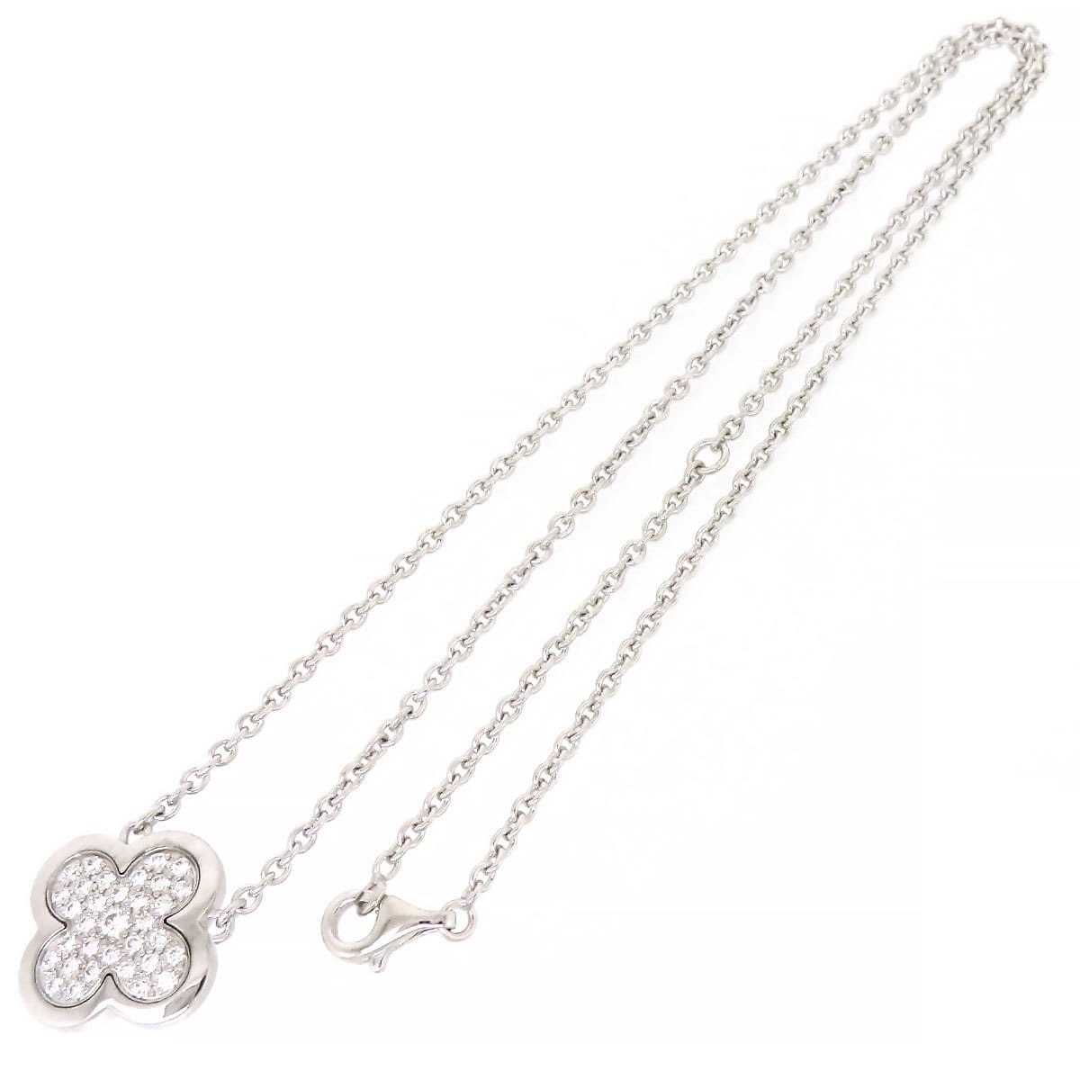Van Cleef & Arpels Diamond Pure Alhambra 18KT White Gold Necklace