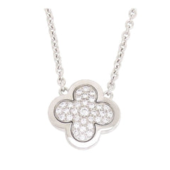 Van Cleef & Arpels Diamond Pure Alhambra 18KT White Gold Necklace