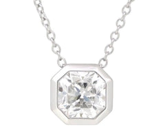 Tiffany & Co. Diamond 0.90ct Lucida Platinum Pendant Necklace