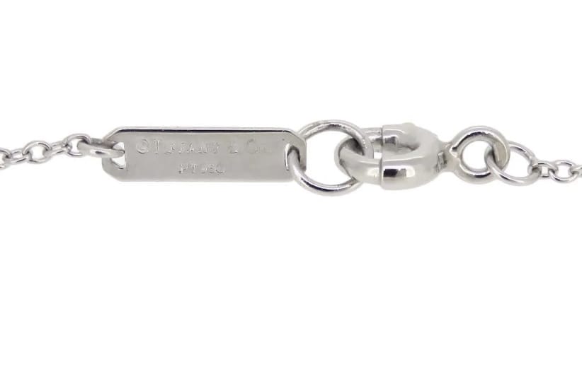 Tiffany & Co. Diamond 0.90ct Lucida Platinum Pendant Necklace