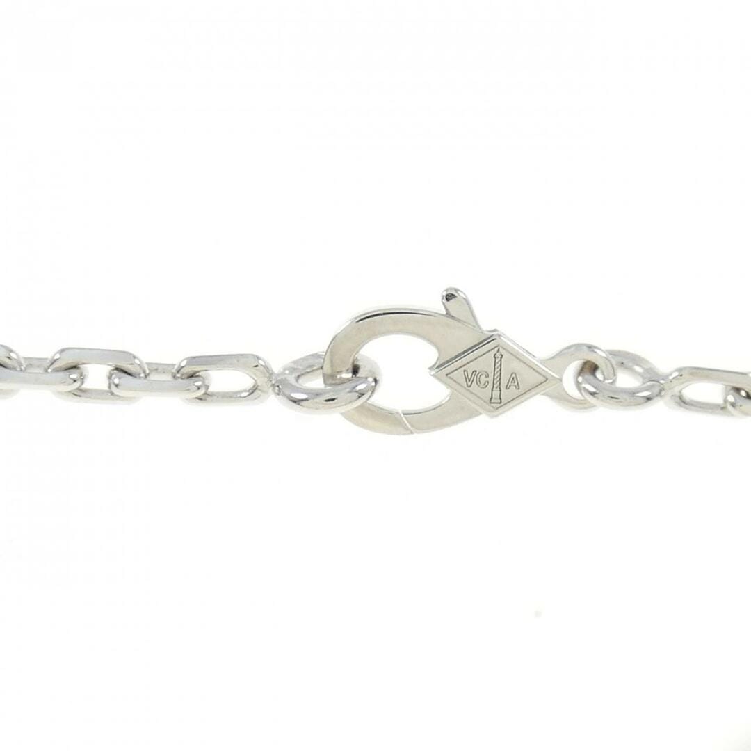 Van Cleef & Arpels Magic Alhambra Diamond- Paved White Gold 6- Motif Necklace