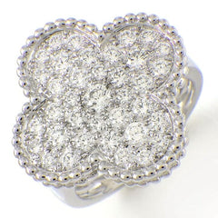 Van Cleef & Arpels Magic Diamond Alhambra White Gold Ring