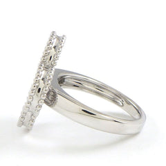 Van Cleef & Arpels Magic Diamond Alhambra White Gold Ring