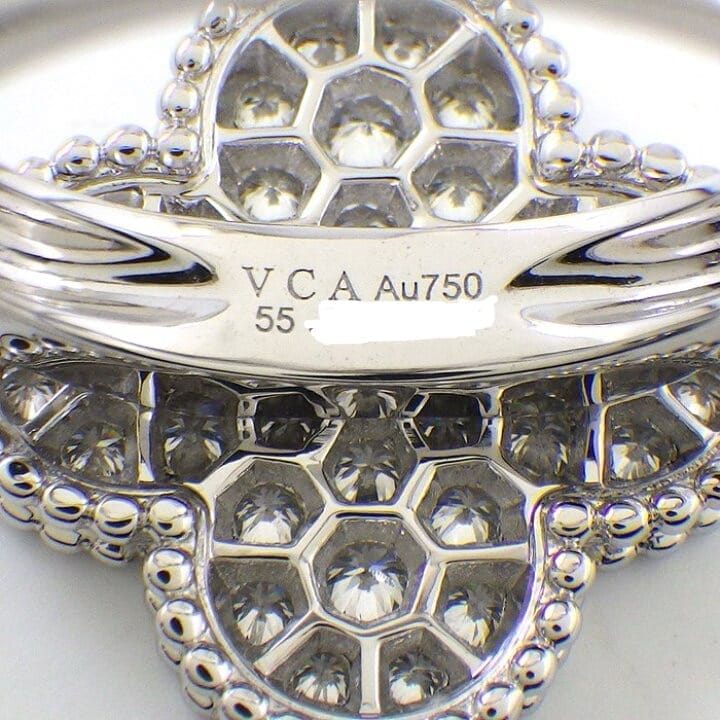 Van Cleef & Arpels Magic Diamond Alhambra White Gold Ring