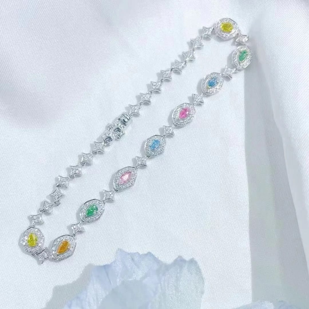2.0 Fancy Natural Colored Diamond Bracelet
