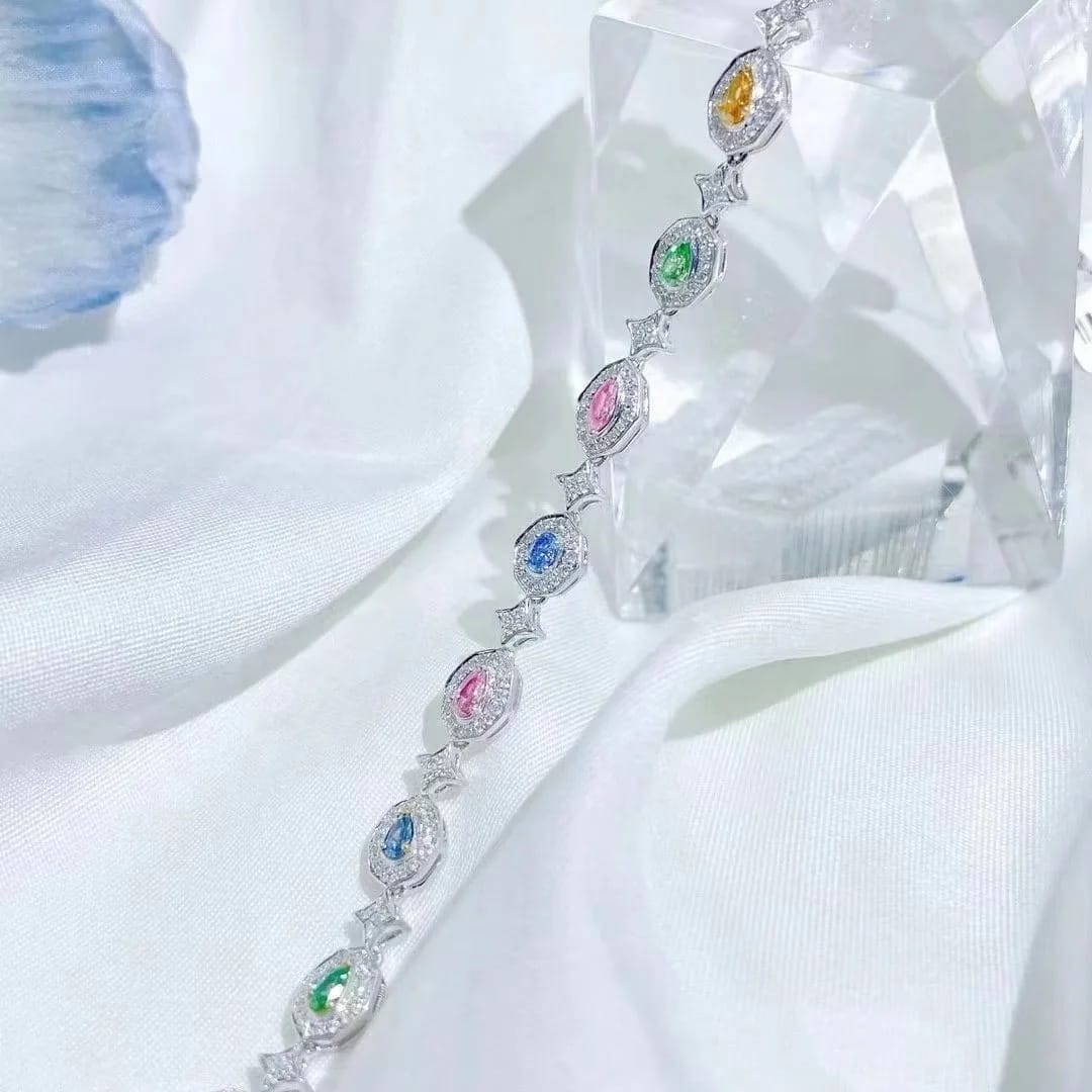 2.0 Fancy Natural Colored Diamond Bracelet