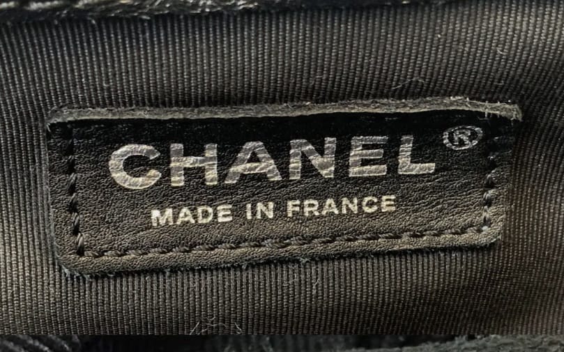 CHANEL Le Boy EnChained Back Lambskin Handbag